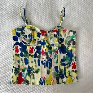 ❌SOLD❌ Alice + Olivia Floral Bustier Corset Top